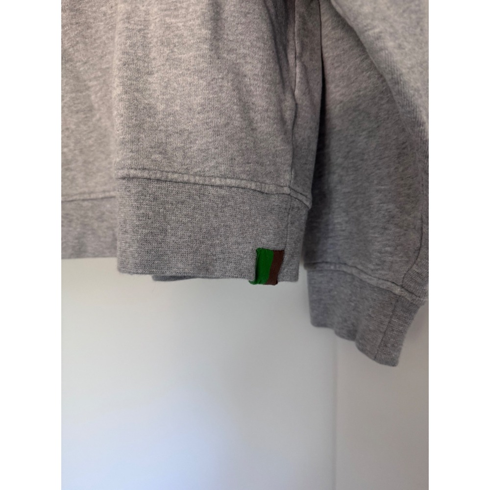 Kule LOVE Sweatshirt Heather Gray Cotton Crewneck Pullover Size M - Picture 2 of 5